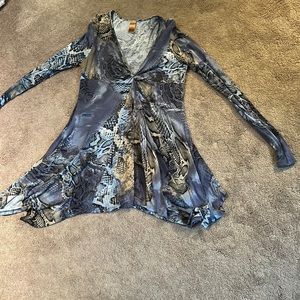 Long elegant legs bohemian style top